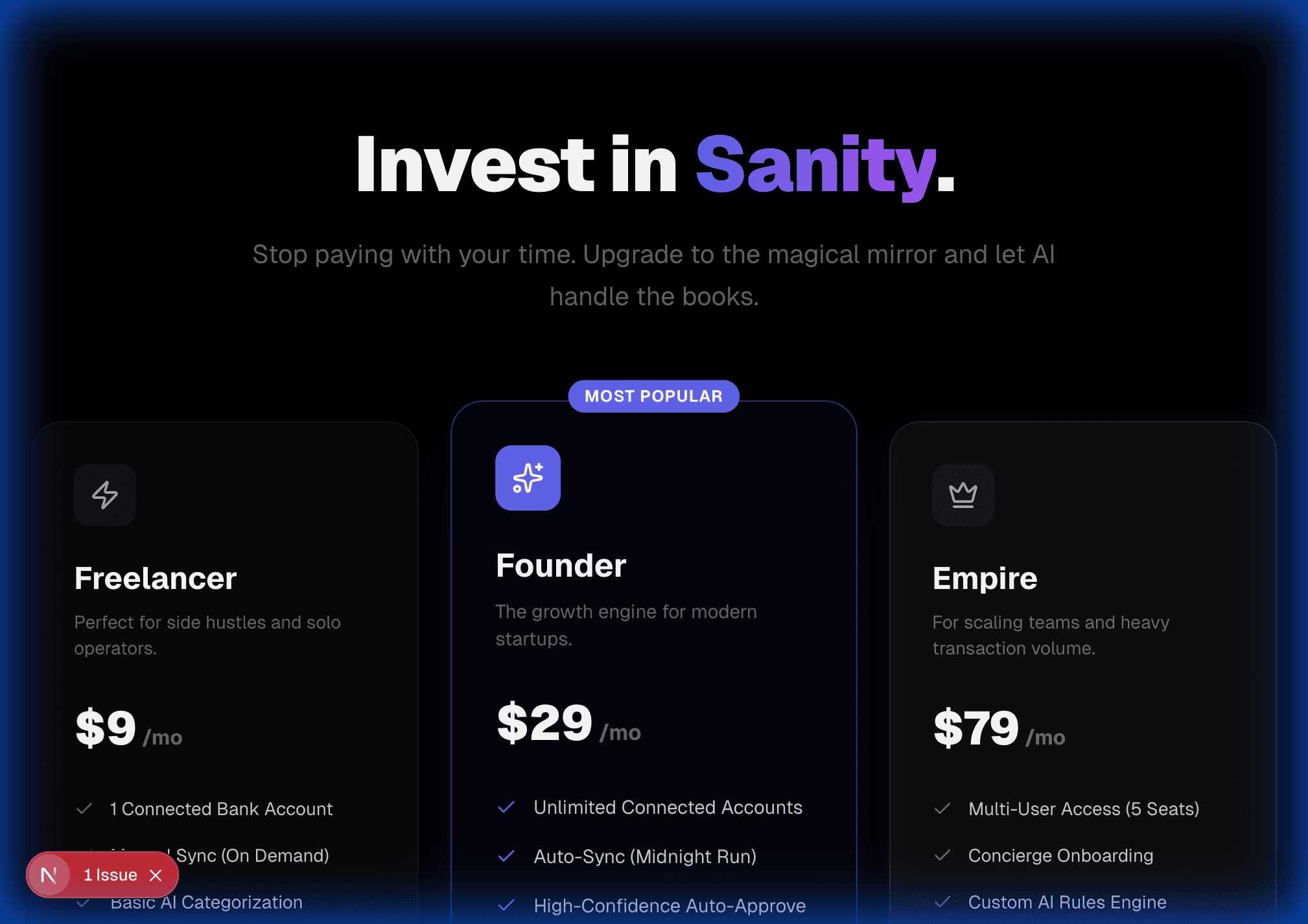 Step 04: The Pricing Menu