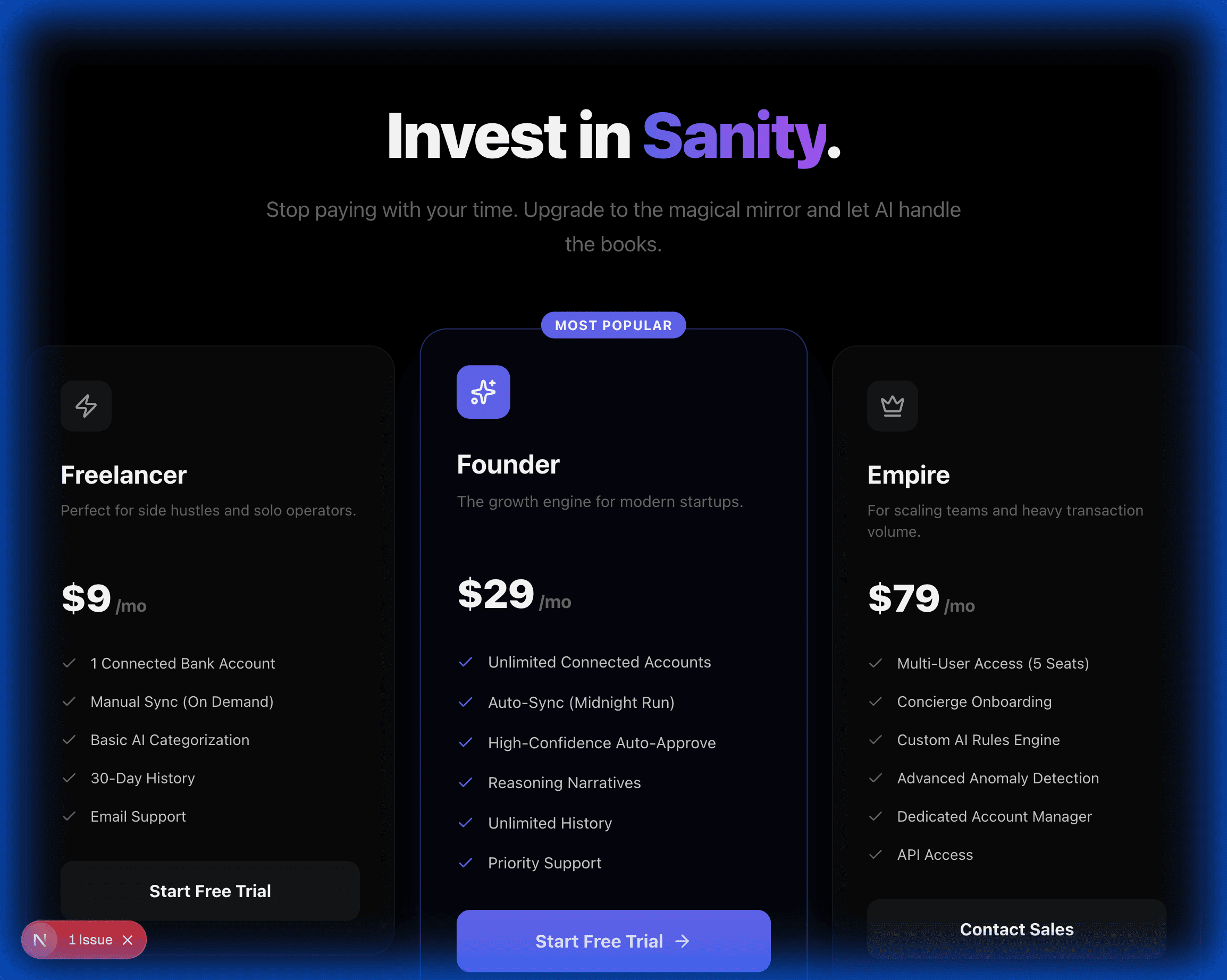 Step 05: Pick the 'Founder' Plan